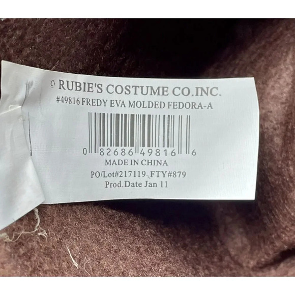 A Nightmare On Elm Street Freddy Krueger Mask Hat Adult Size Rubie's‎ Costume Co - Picture 12 of 12